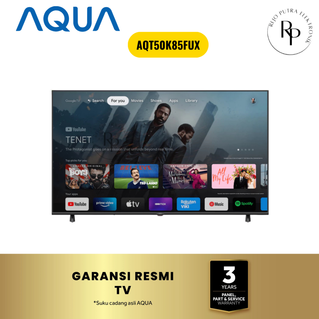 AQUA JAPAN AQT50K85FUX TV LED GOOGLE TV 50 INCH