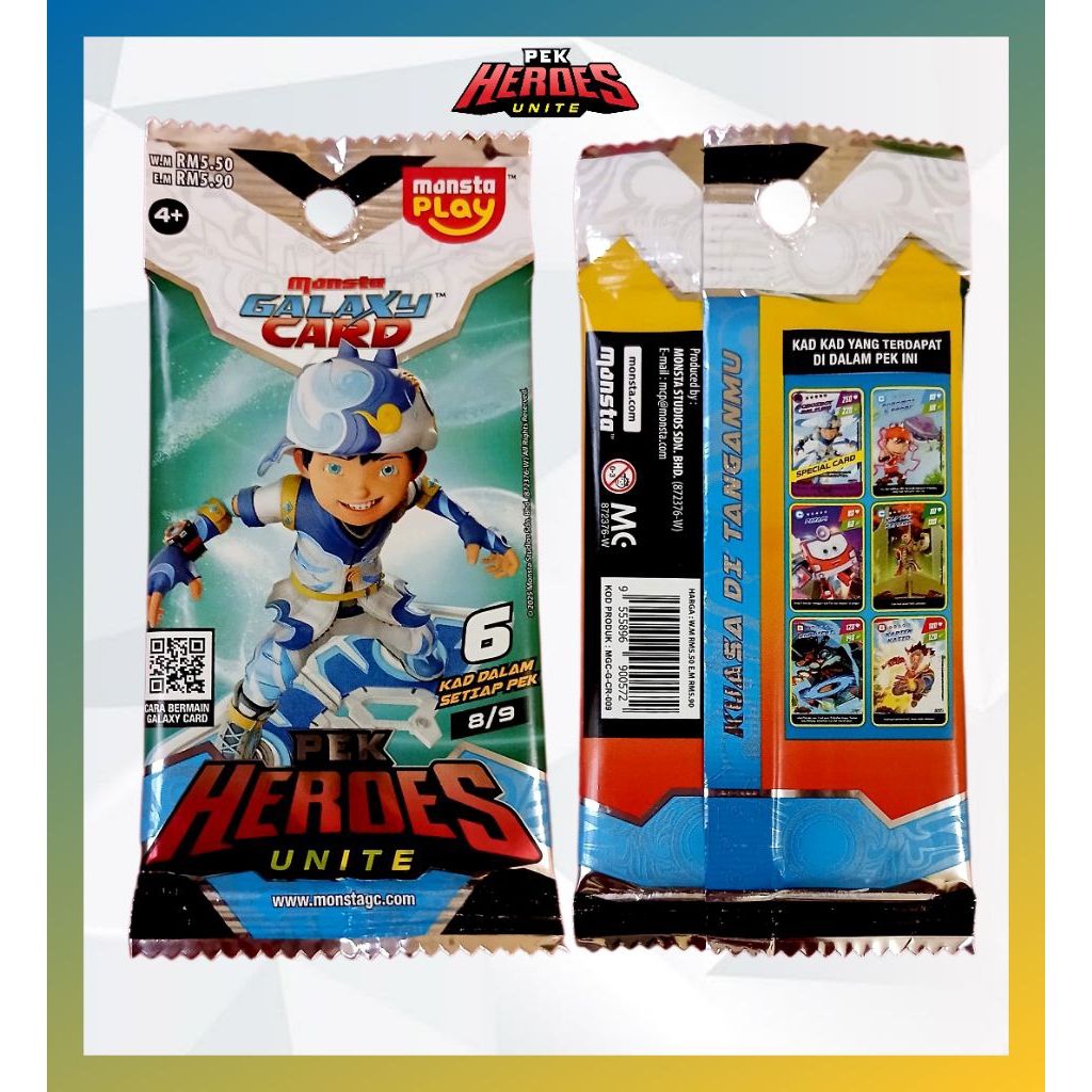 MONSTA GALAXY CARD PEK HEROES UNITE(8/9)