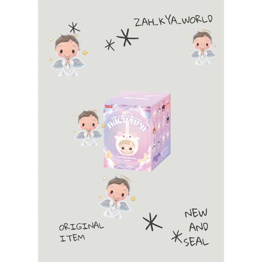 READYSTOCK ORIGINAL HACIPUPU CONSTELLATION CIPUNG ZODIAK VINYL PLUSH PENDANT POP....