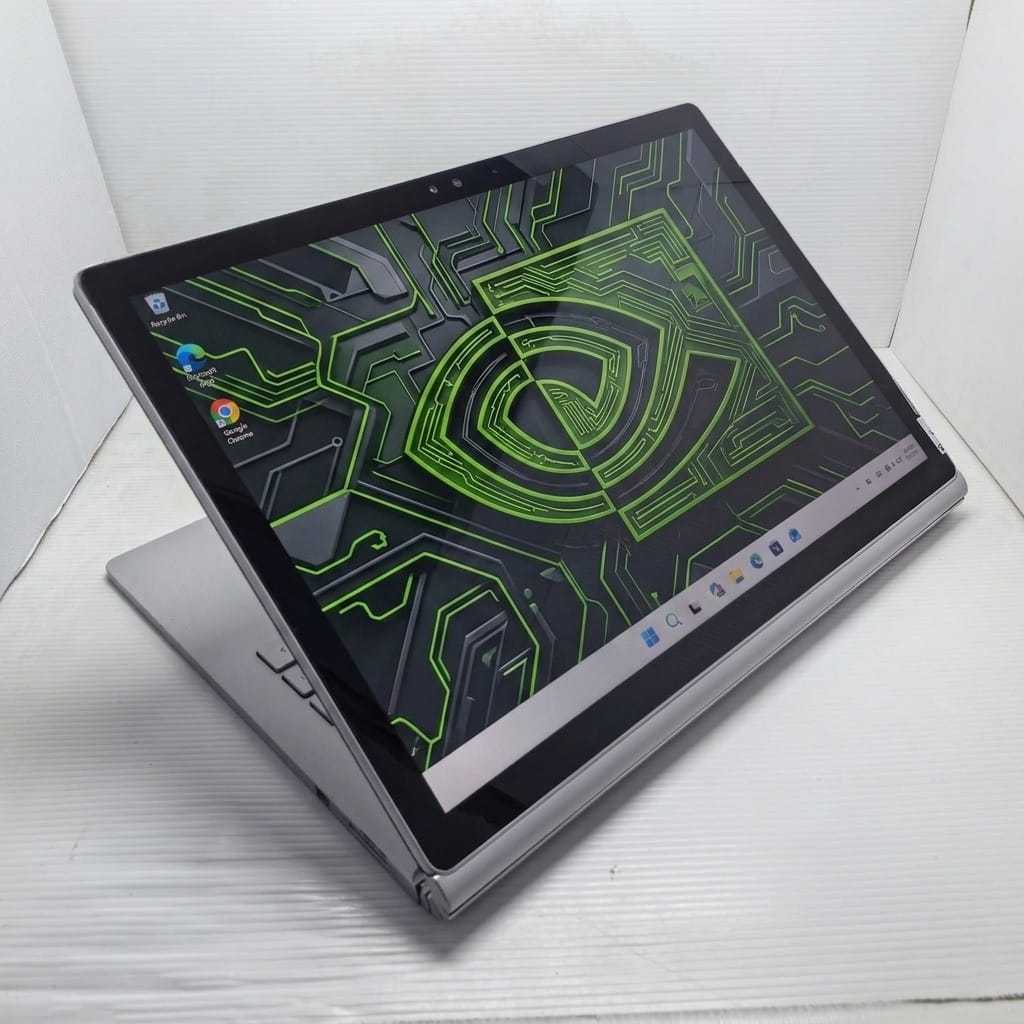 LAPTOP DESAIN 2 IN 1 RARE ITEM MICROSOFT SURFACE BOOK 2 IN 1 I7 NVIDIA TOUCHSCREEN 3K MULUS