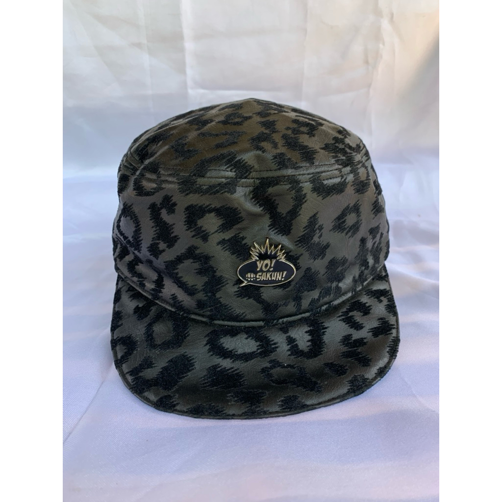 Topi komando motif leopard