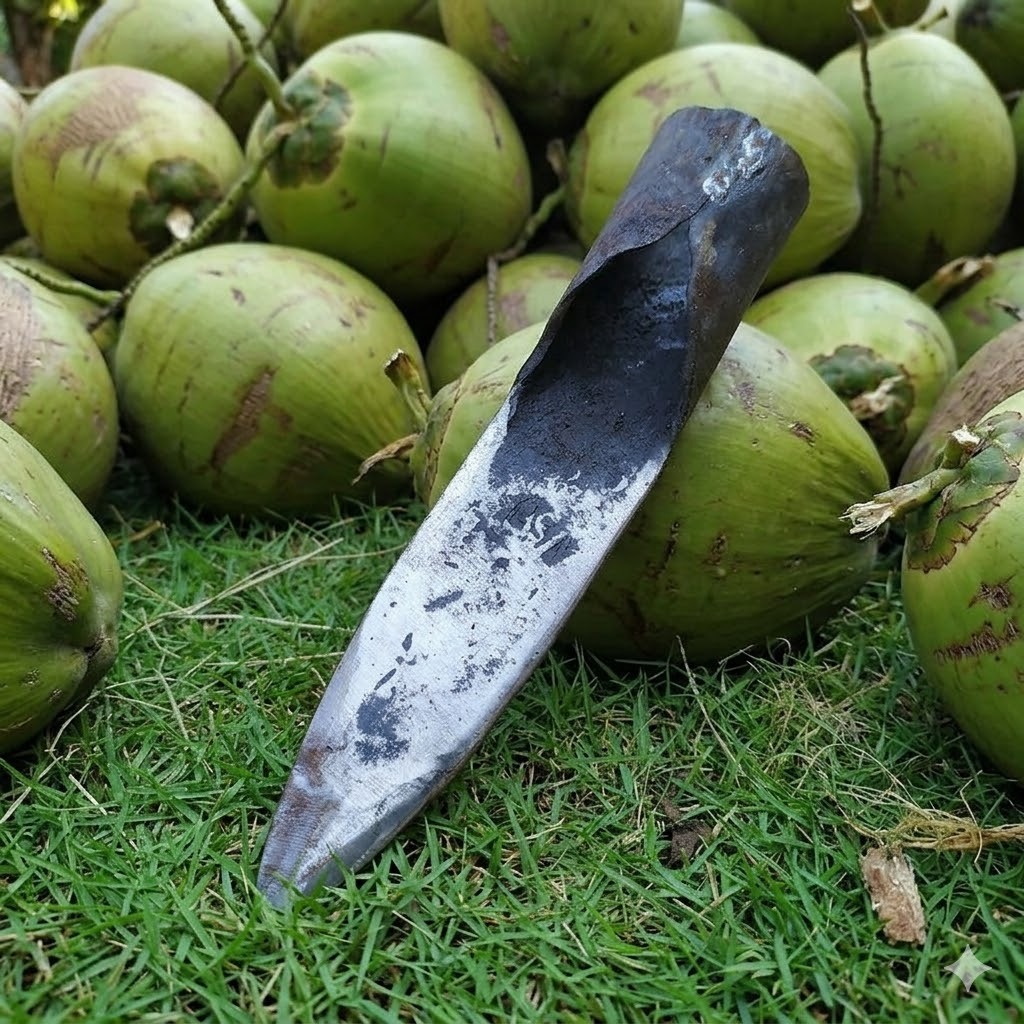 Slumbat Kupas Kelapa Baja Premium Tajam Kuat/sulak kelapa