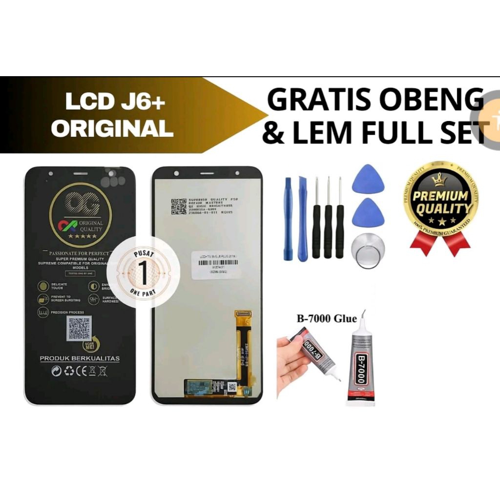 Lcd Touchscreen Sam J6 Plus Original OG Super FullSet / Lcd Sam J6 Plus Original