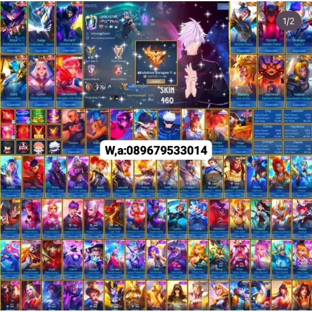 bisa cod akun ml sultan