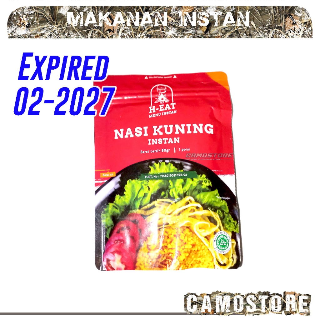 Ransum Camping Makanan Instan Nasi Kuning H eat
