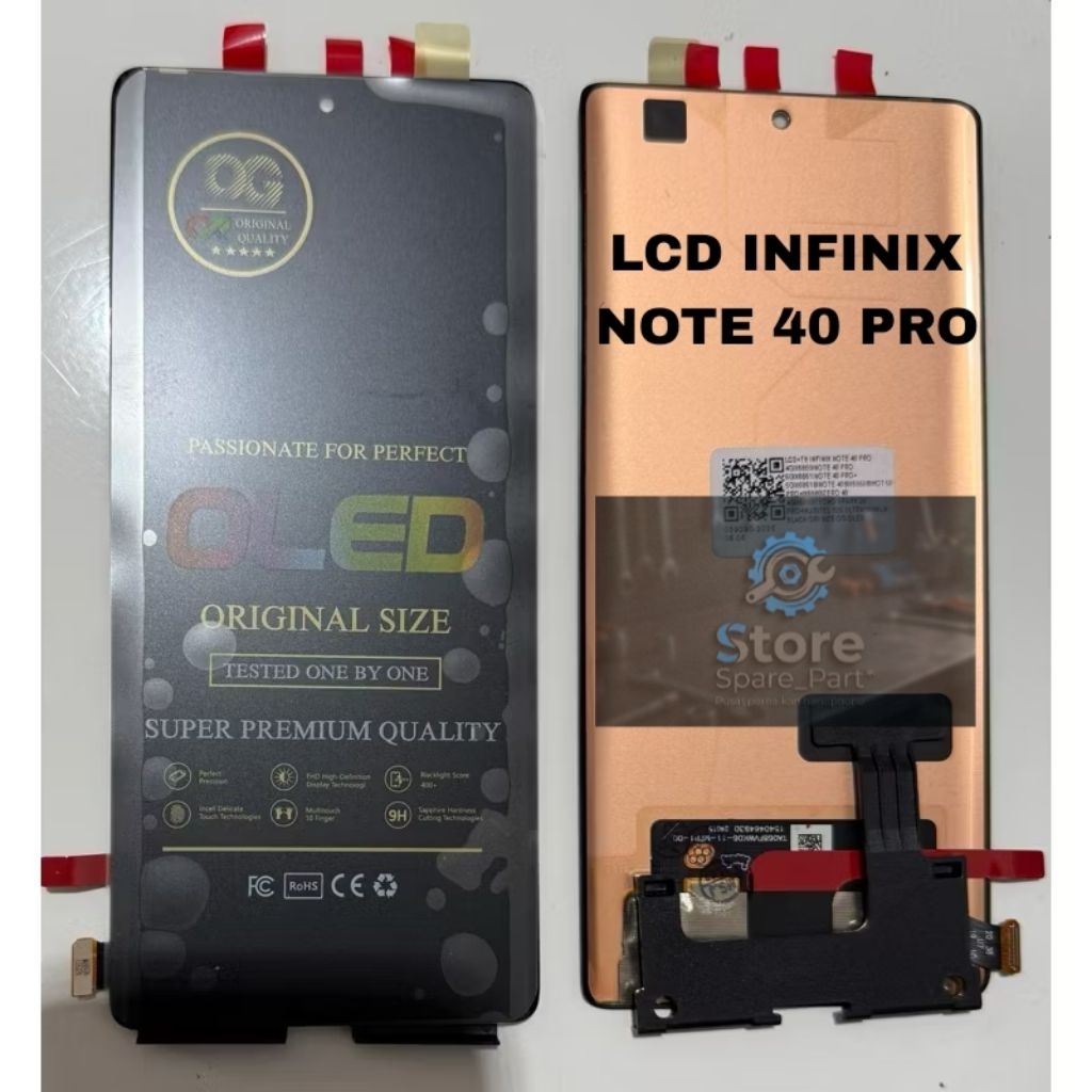 LCD TOUCHSCREEN INFINIX NOTE 40 PRO 4G-5G OLED/AMOLED ORIGINAL FULLSET