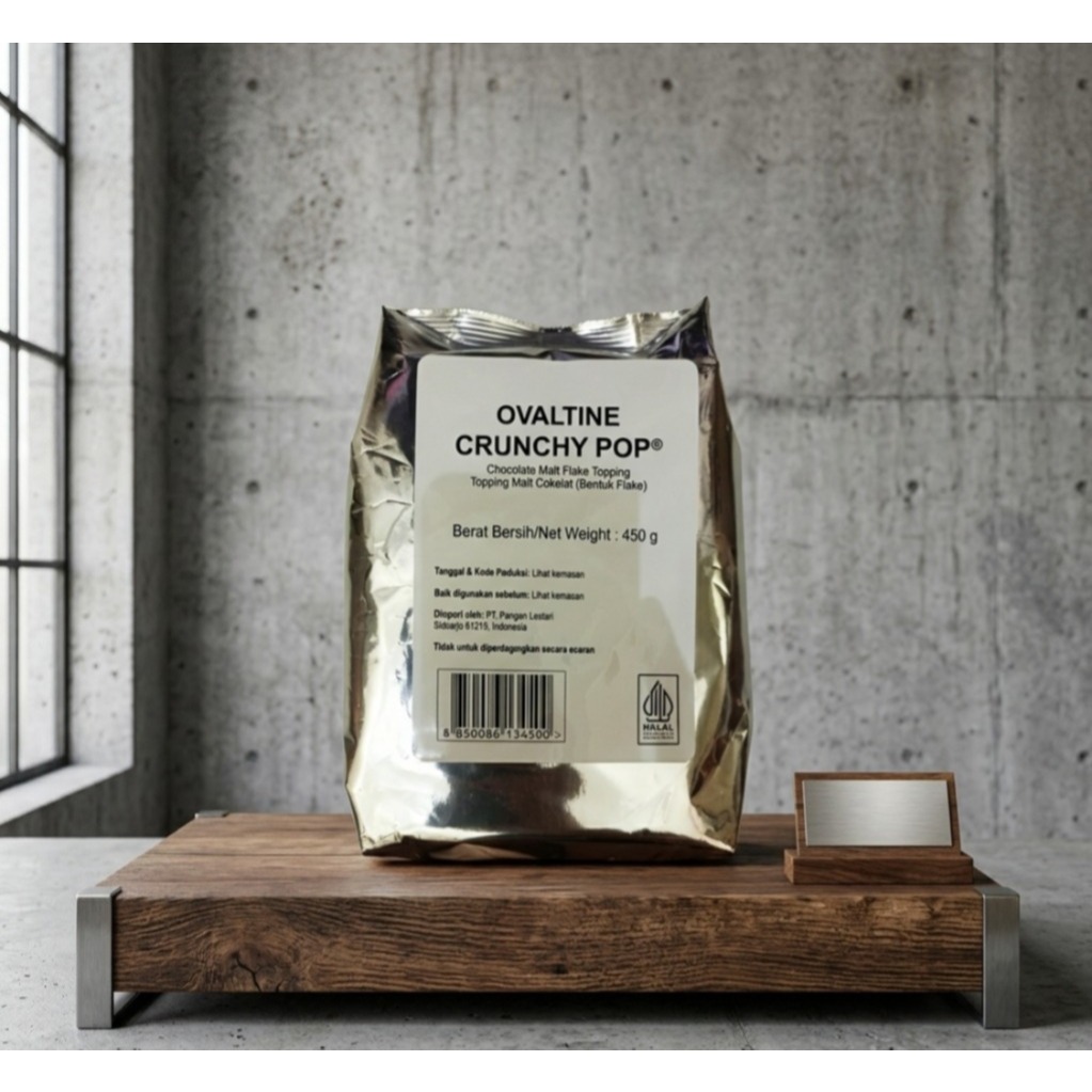 Ovaltine Crunchy Pop Flakes 450gr - Topping Cokelat Malt Krispi Premium