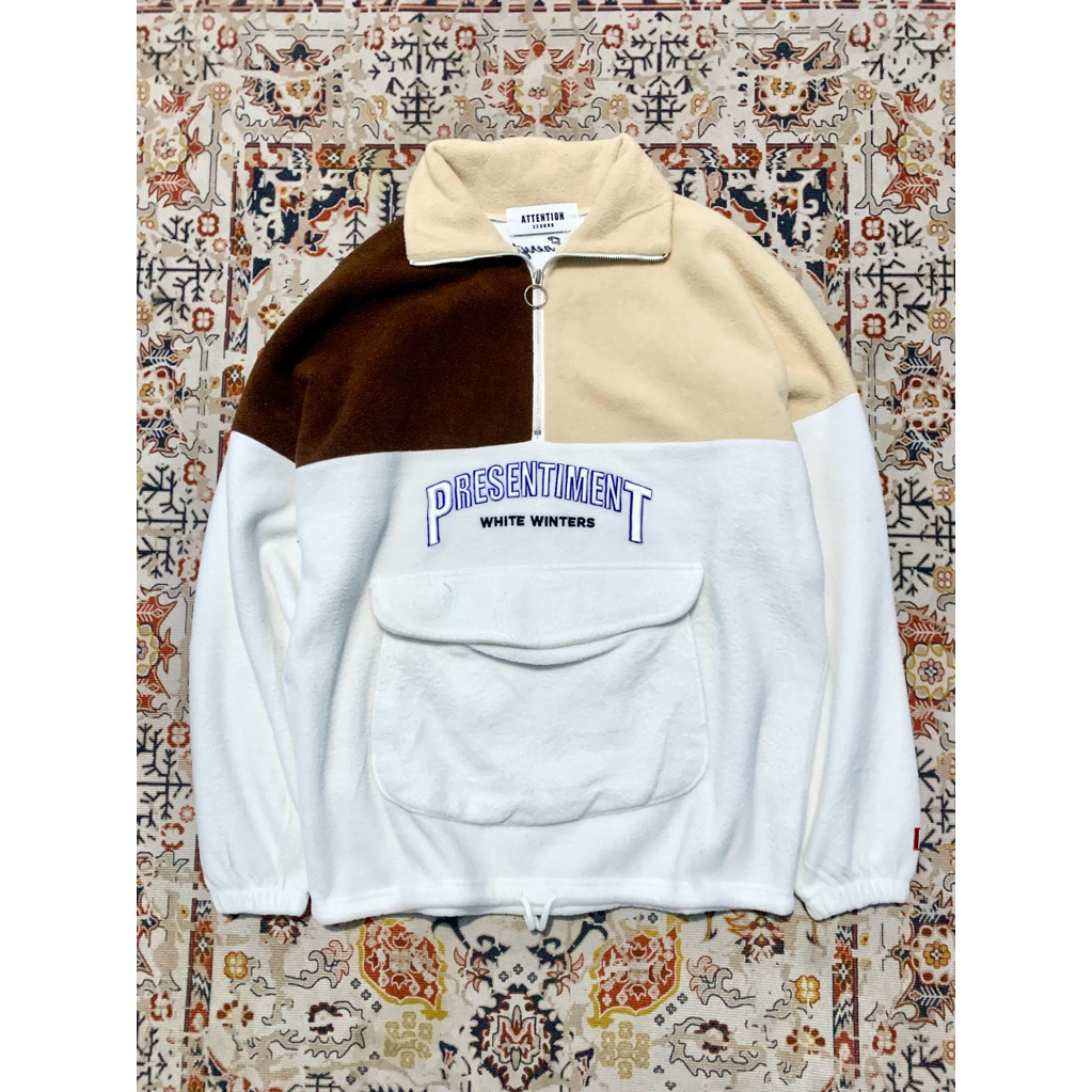 Attention halfzip oversized jaket