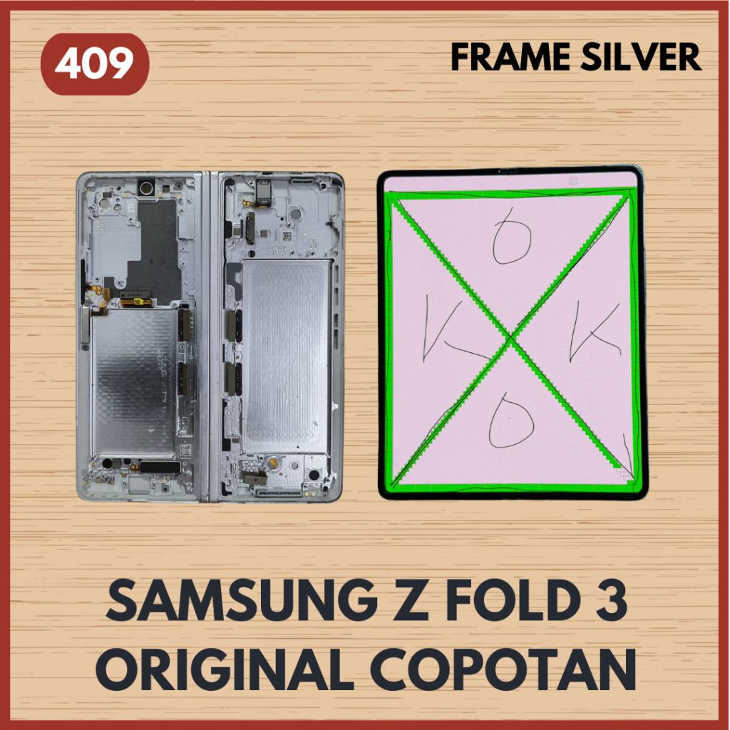 LCD ORIGINAL AMOLED SAMSUNG Z FOLD 3 ZFOLD 3 COPOTAN TESTED
