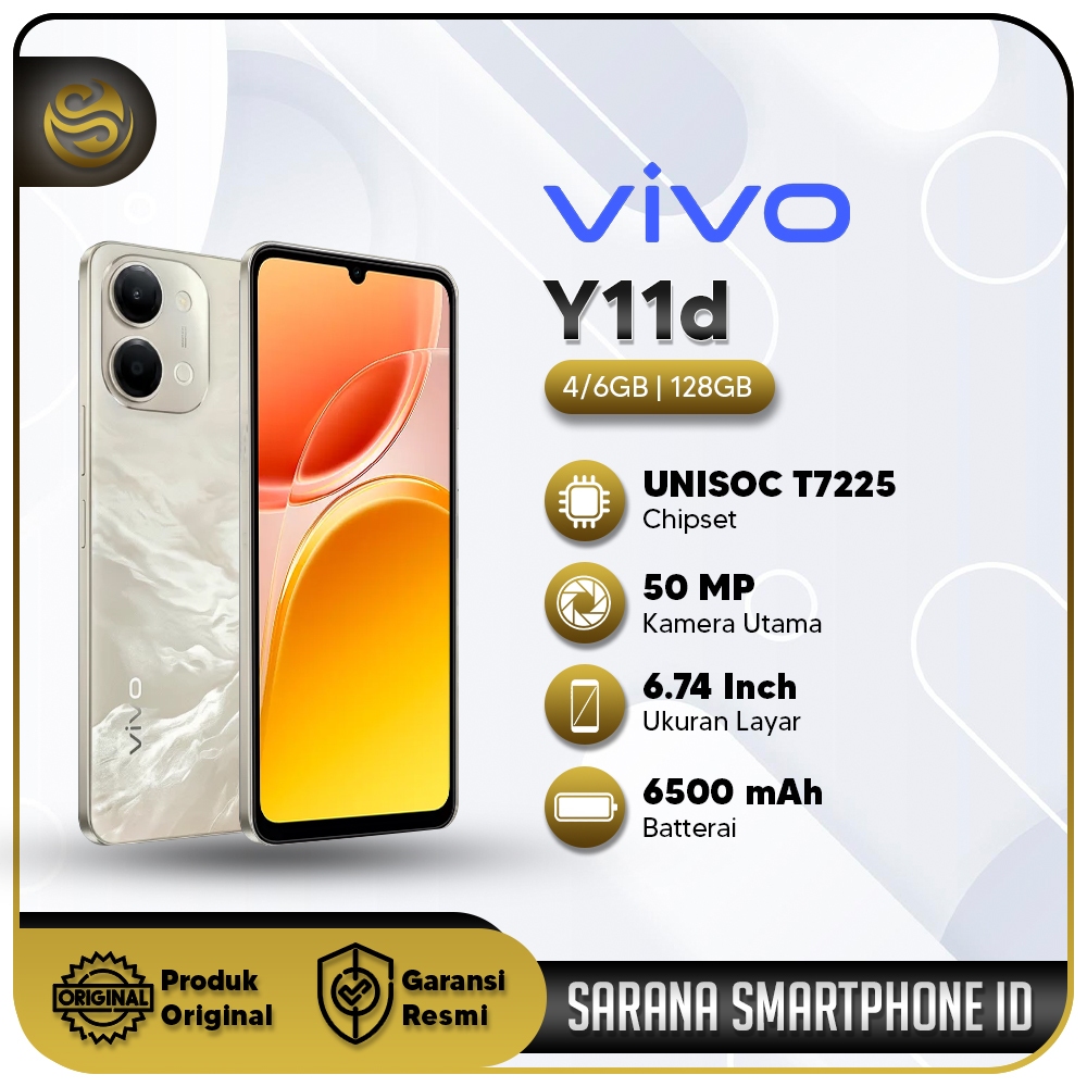 Vivo Y11D RAM Besar Baterai Awet Kamera Jernih HP Android Murah Terbaru Gaming Ringan