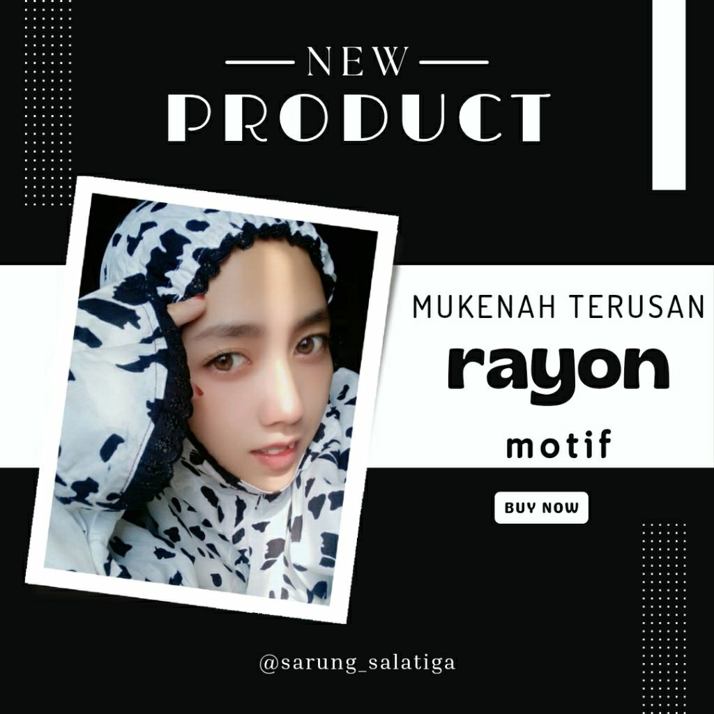 mukenah terusan rayon