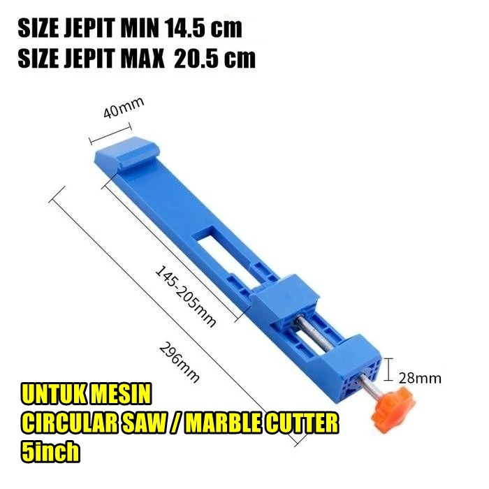 JIG BASE Guide mesin gergaji Circular saw 5" 7" inch penggaris pembatas alat bantu potong mesin serk