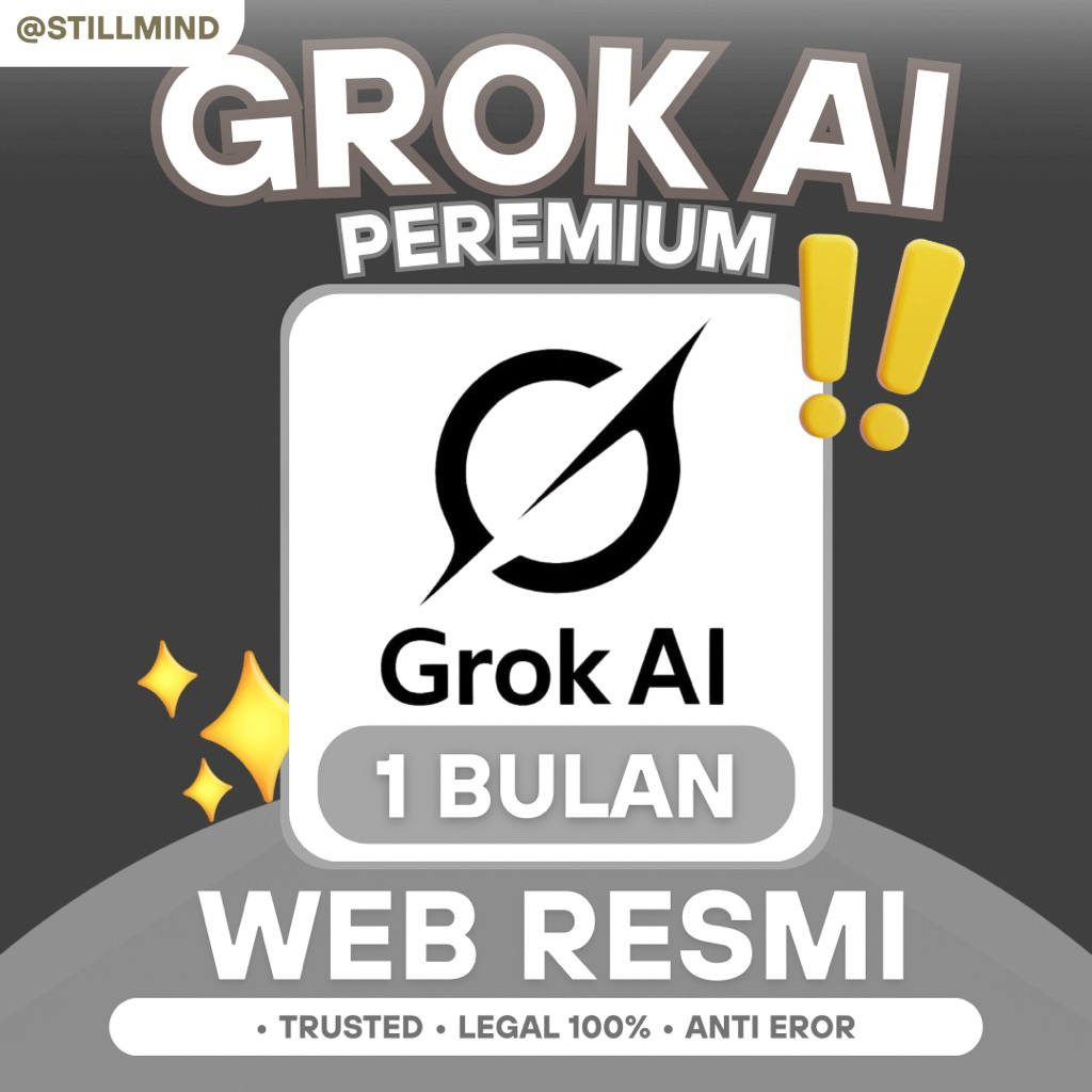 [PRIVATE] Supergrok GROK AI PRIVATE New Version Grok 4 Tinggi Ori Resmi GARANSI LEGAL