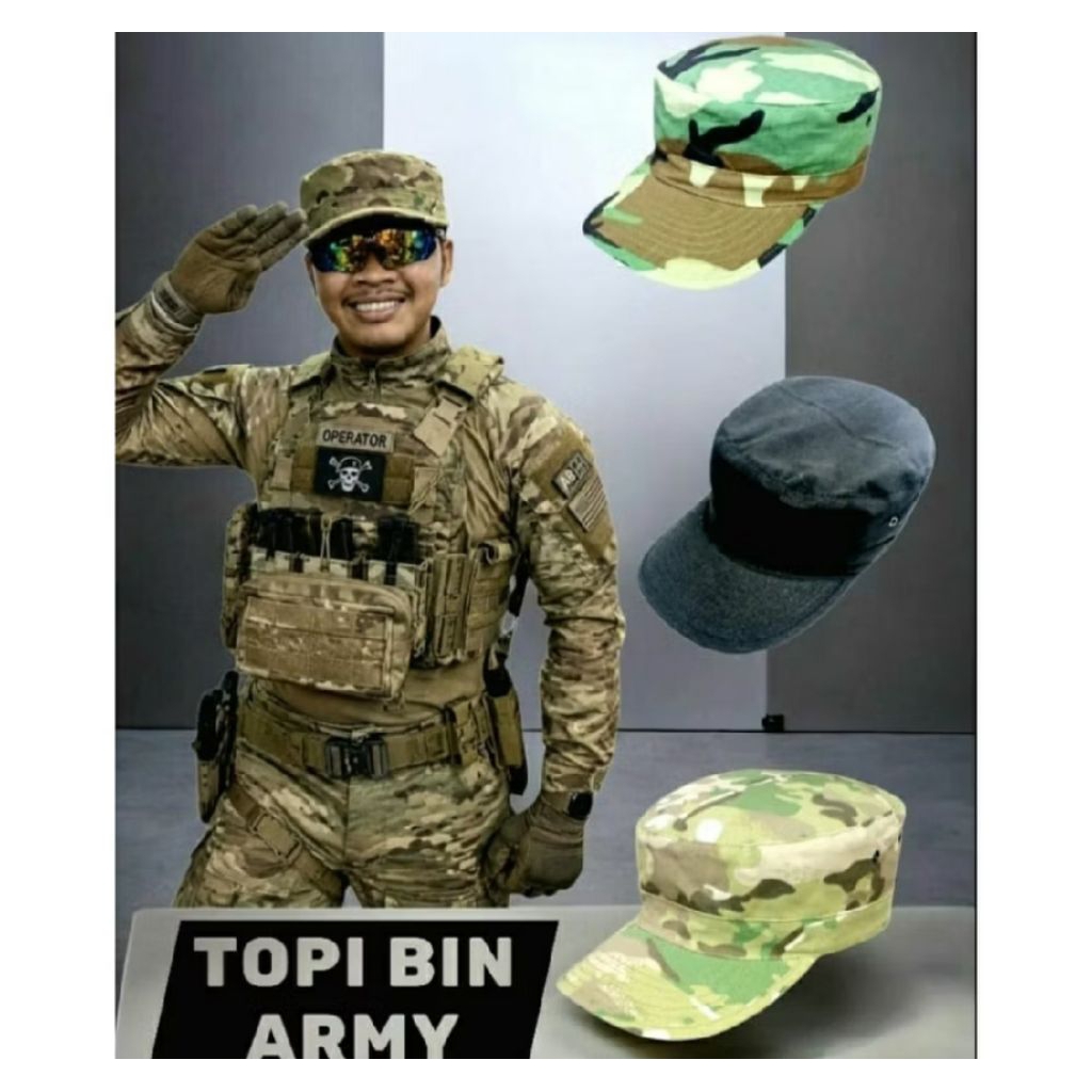 topi komando loreng army topi loreng tentara komando terbaru
