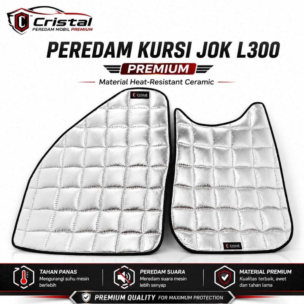 Peredam Panas & Suara JOK MESIN L300, PNP, ORI, Waterproof Tahan Panas plus klip kancing