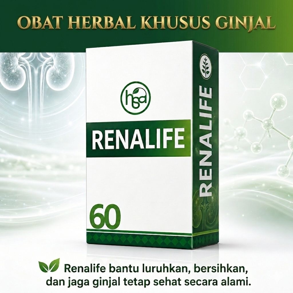Renalife herbal perawatan ginjal bocor, ginjal bengkak, kaki bengkak, cuci darah cuci darah
