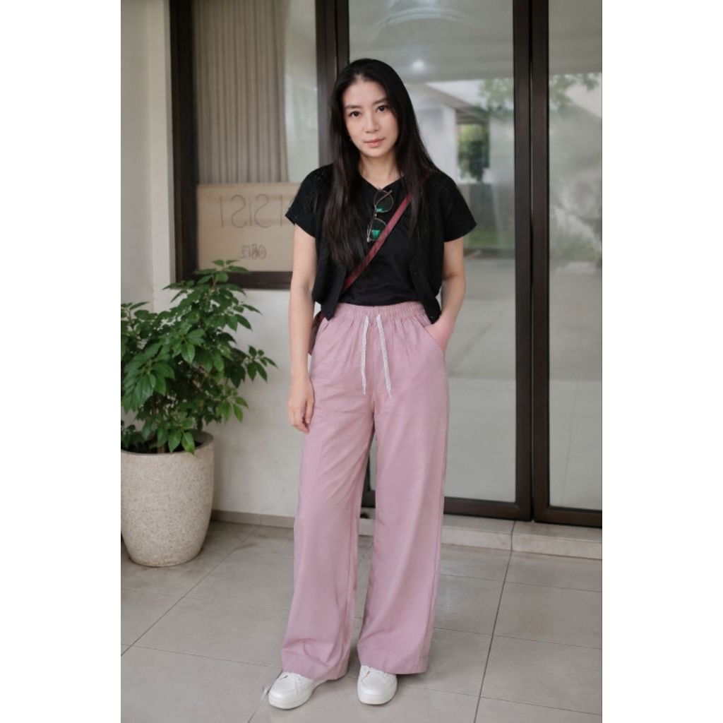 Celana Kulot Wanita - Celana Panjang Wanita - Celana Panjang Katun - Celana Panjang Lebar