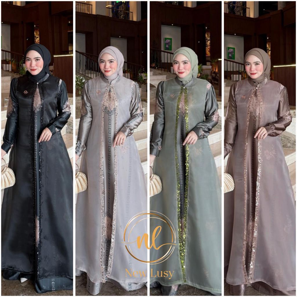 Azqila dress gamis terbaru premium ORI By New Lusy