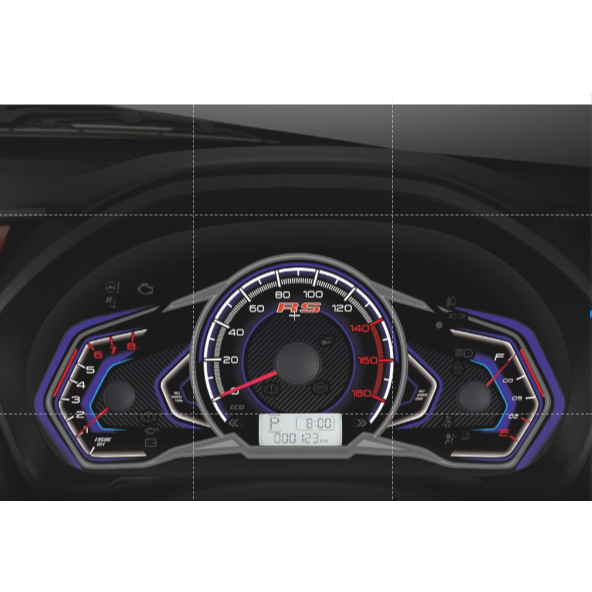 Custom Speedometer Brio/Mobilio Racing Blue