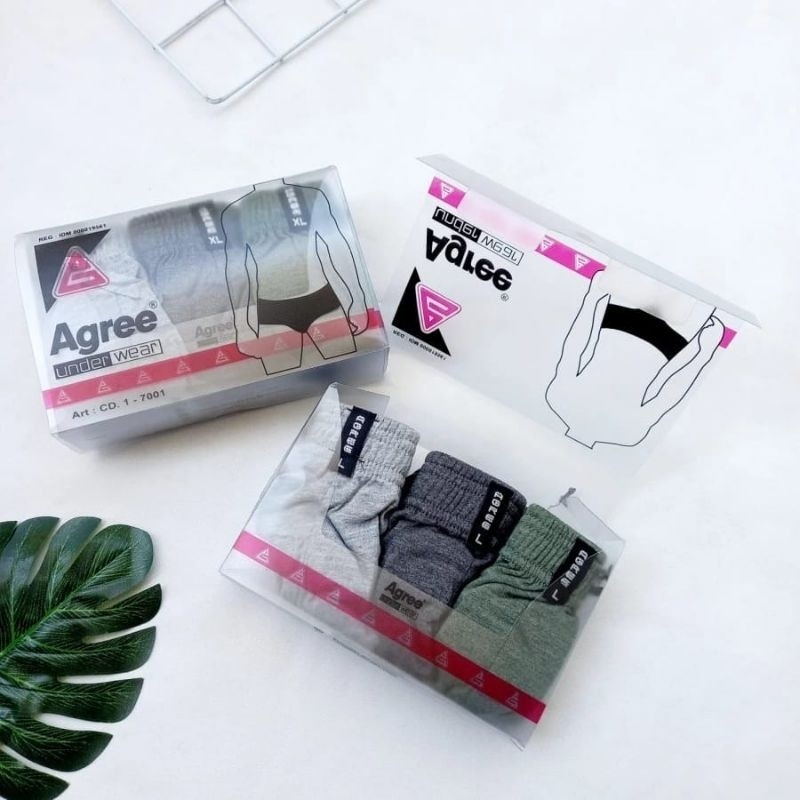 ( 3pc ) CD Pria Agree 7001 | Celana Dalam Pria Agree Sport | CD Agree 7001