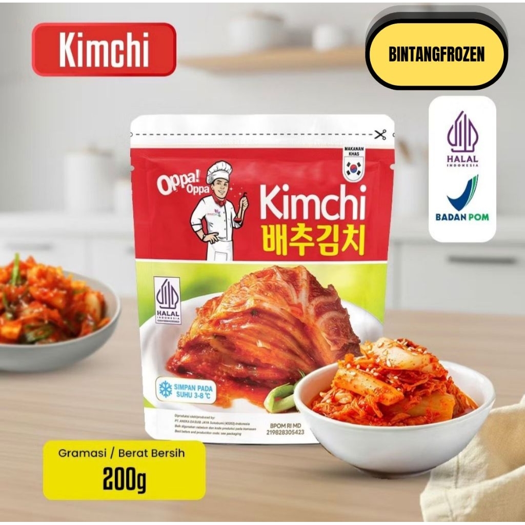 (HALAL) KIMCHI Sawi Fresh / Kimchi Halal / Kimchi Korea 200G - Makanan Korea HALAL
