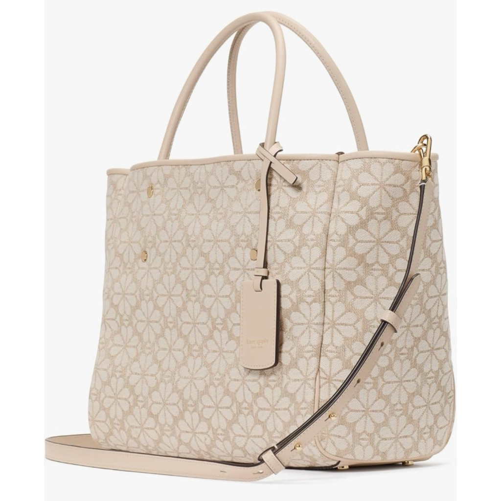 Flower Jacquard Everything Tote