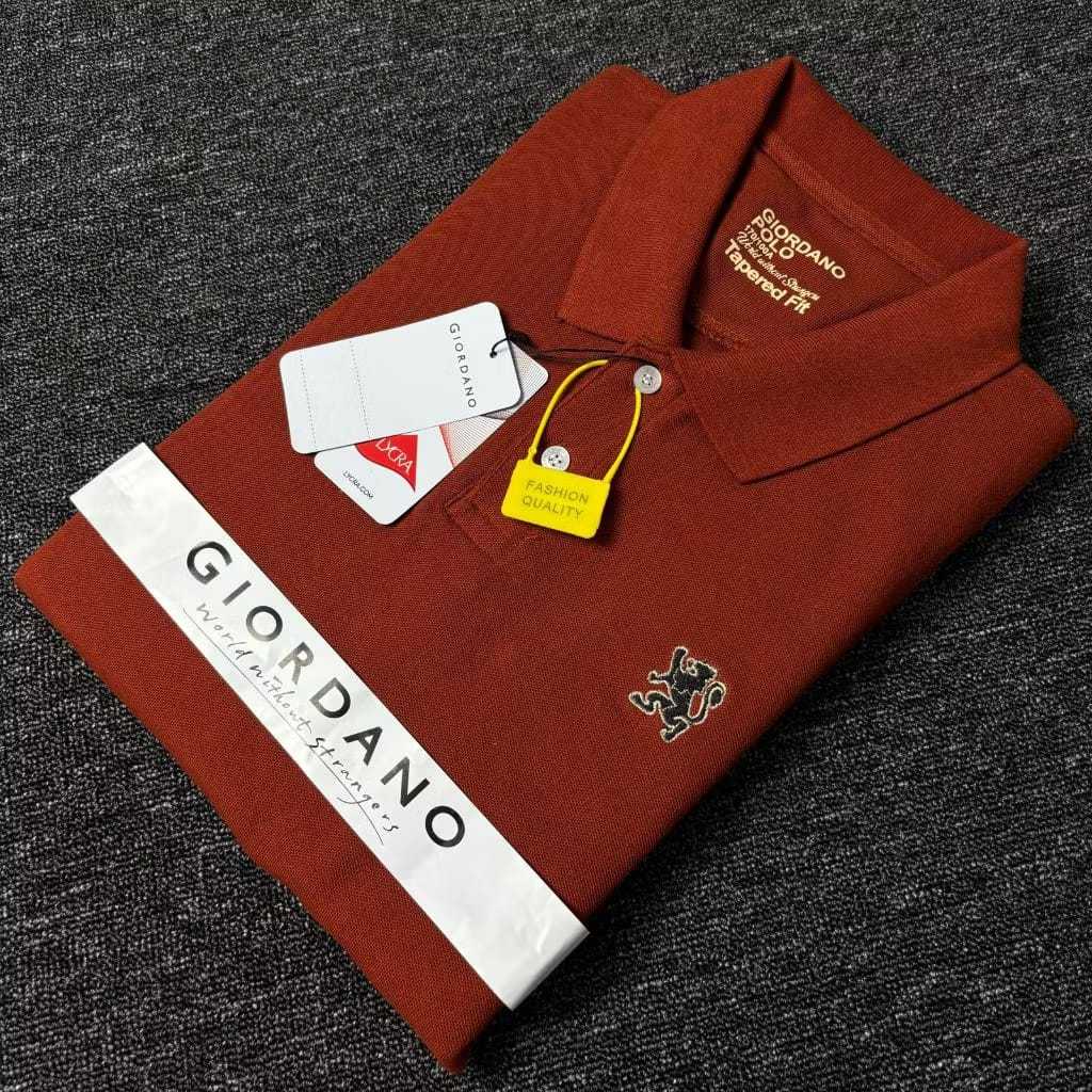 KAOS KERAH SUPER GIORDANO PRIA TRENDY CASUAL /KAOS KERAH WANITA IMPORT