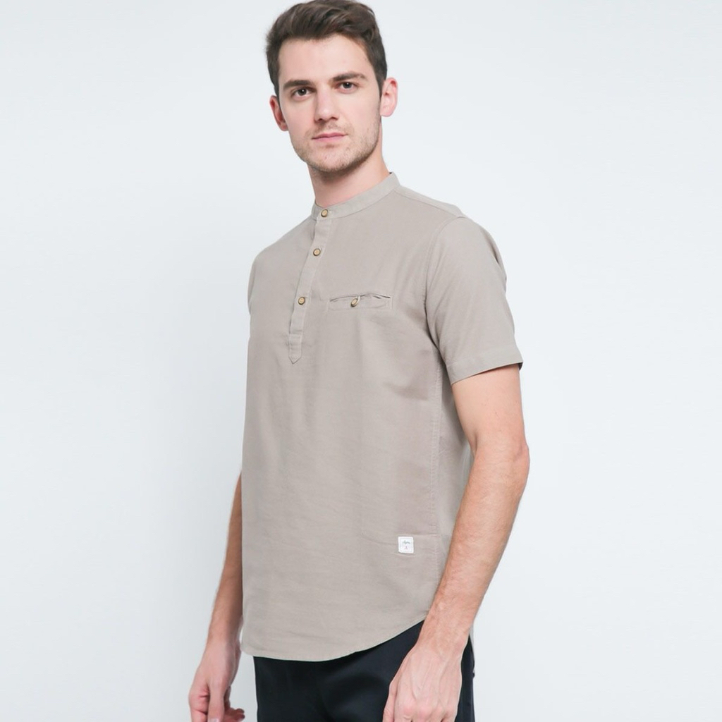 koko pendek agera vintage / koko kemko lengan pendek / baju koko slimfit kekinian