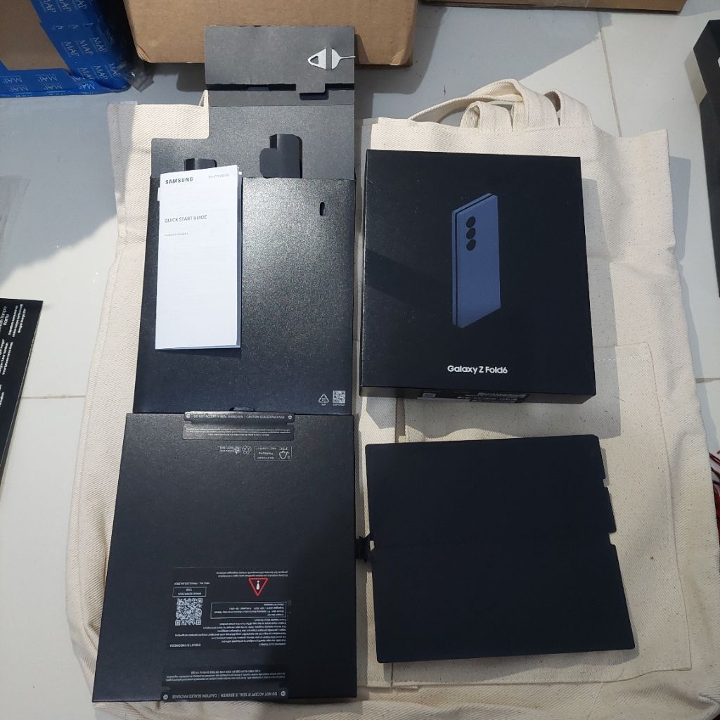 DUS BOX SAMSUNG Z FOLD 6 NAVY BEKAS ORI COPOTAN ASLI