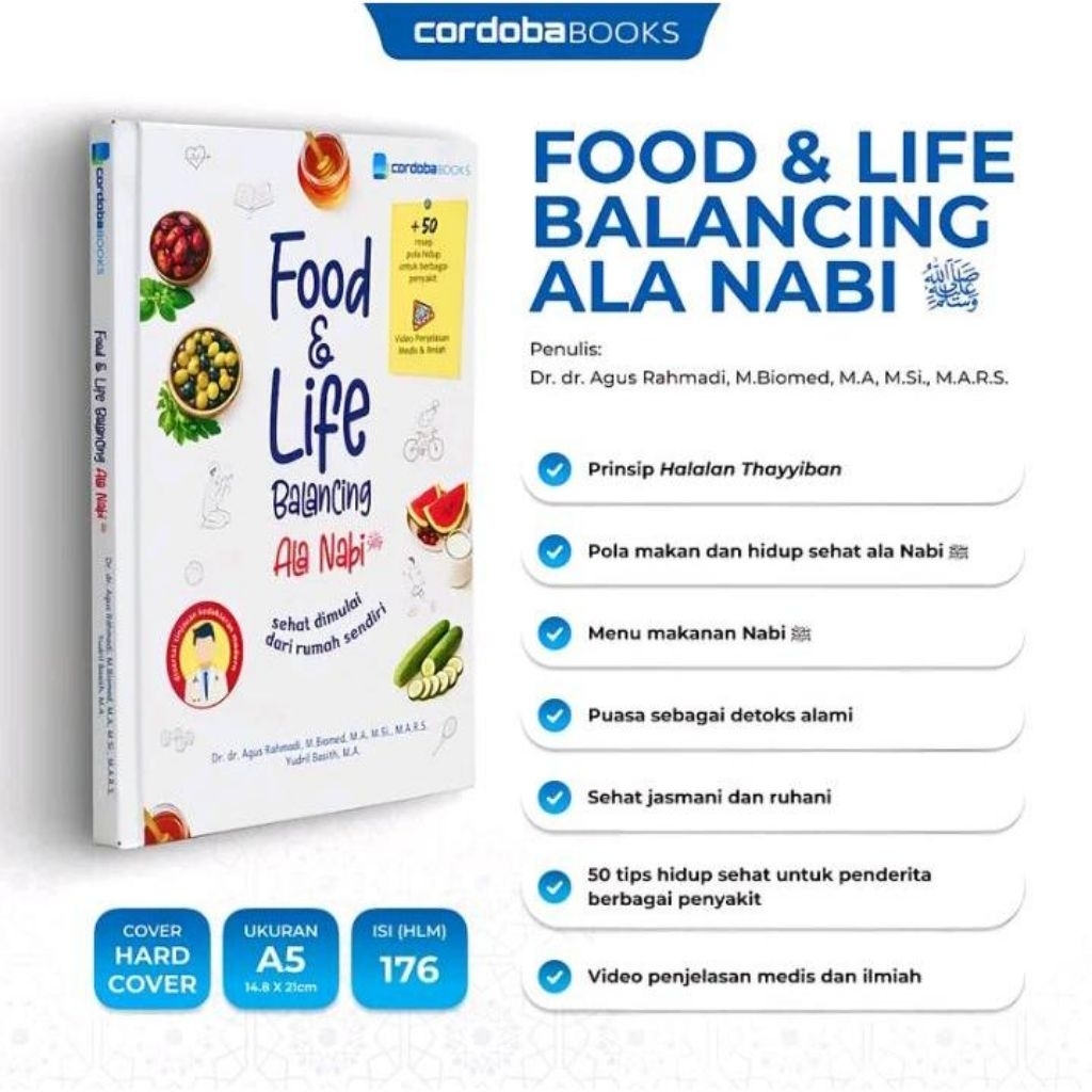 (Cordoba Books) Food & Life Balancing Ala Nabi Sehat Dimulai Dari Rumah Sendiri