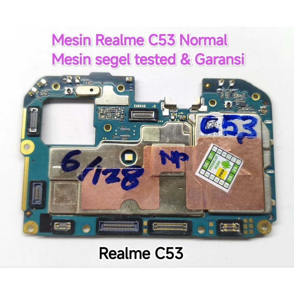 Mesin Realme C53/C51s/C51 Normal original copotan Tested Bergaransi siap Rakit
