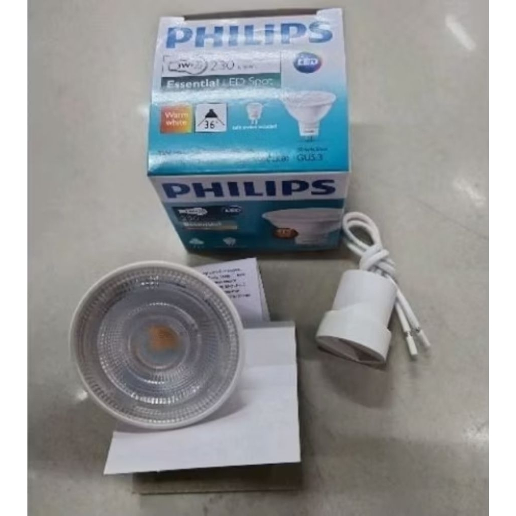 Philips MR16 4,5W 220V Kuning / warm white (paket 200pcs)