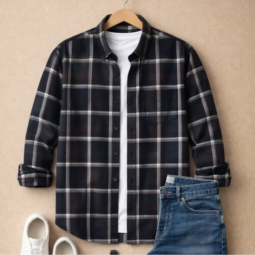 F2D Kemeja Flanel Green Army Elegant Best Seller / flanel/hem pria/ flanel pria/ kemeja flanel/ eigh