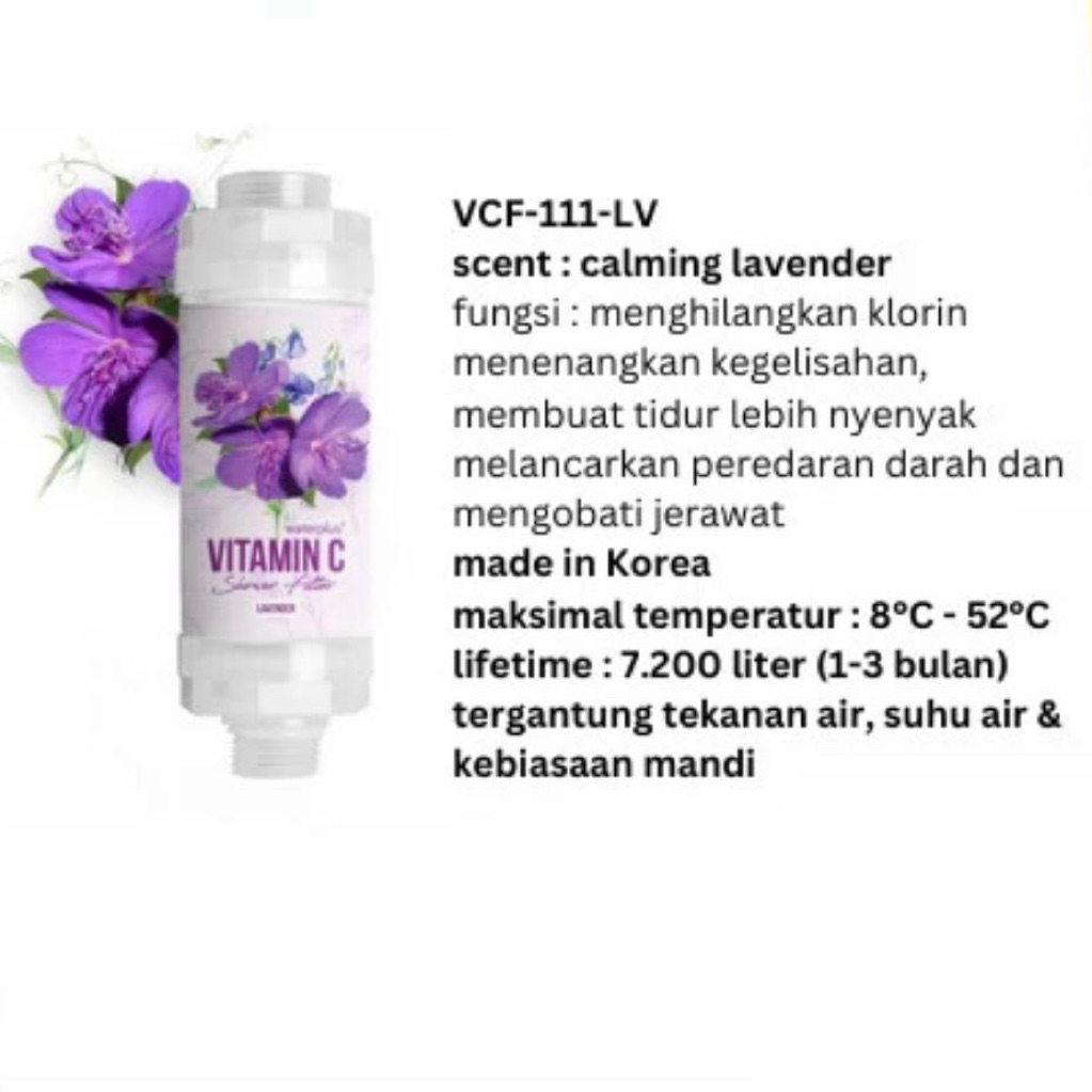 WATERPLUS VCF-111-SK VITAMIN C SHOWER FILTER (SAKURA)