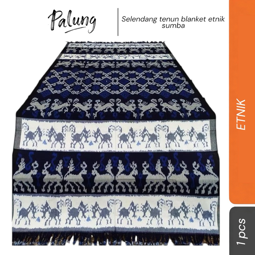 syal tenun etnik selendang sumba / slendan tenun kain sumba