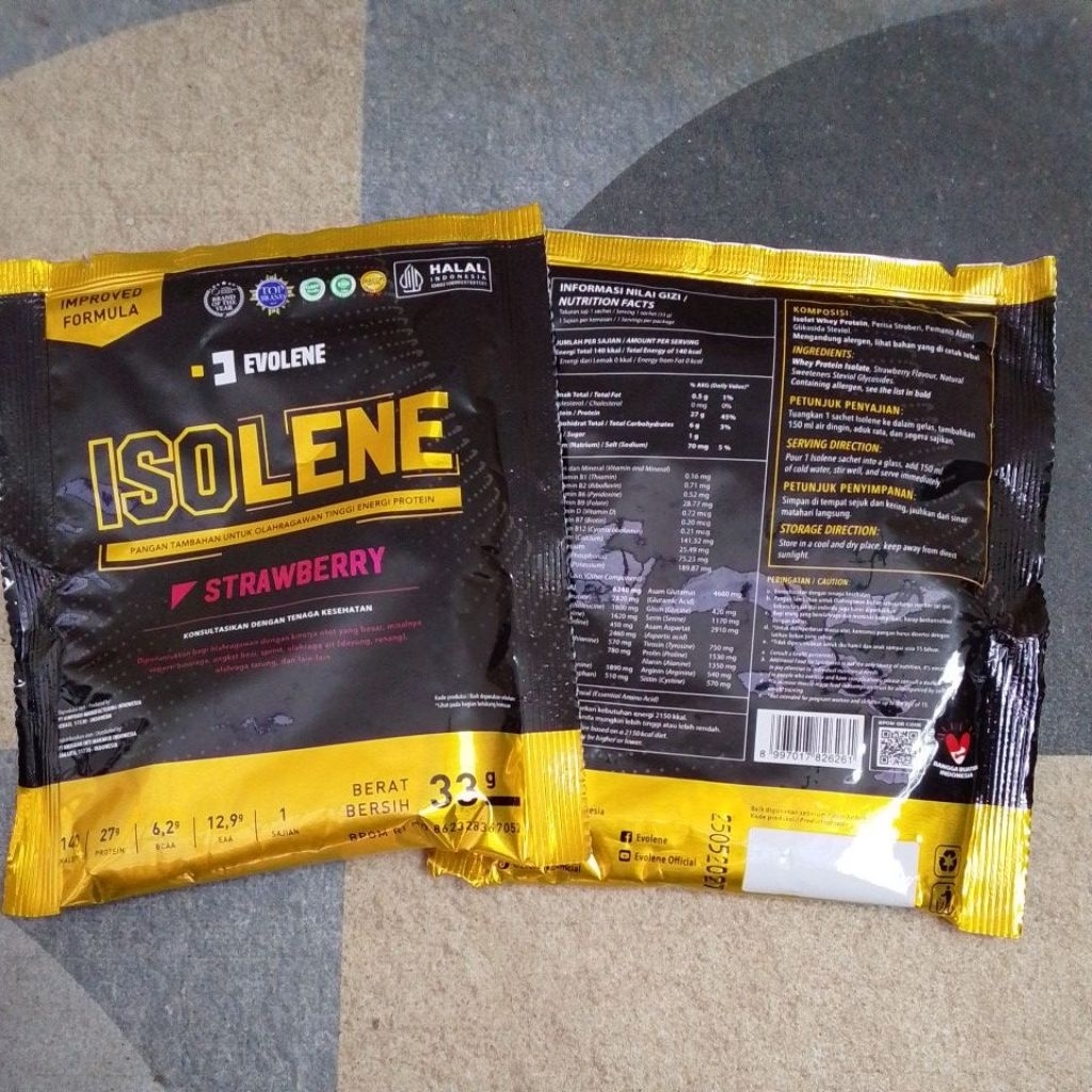 isolene rasa strawberry 33 gr,exp 25 mei 2027