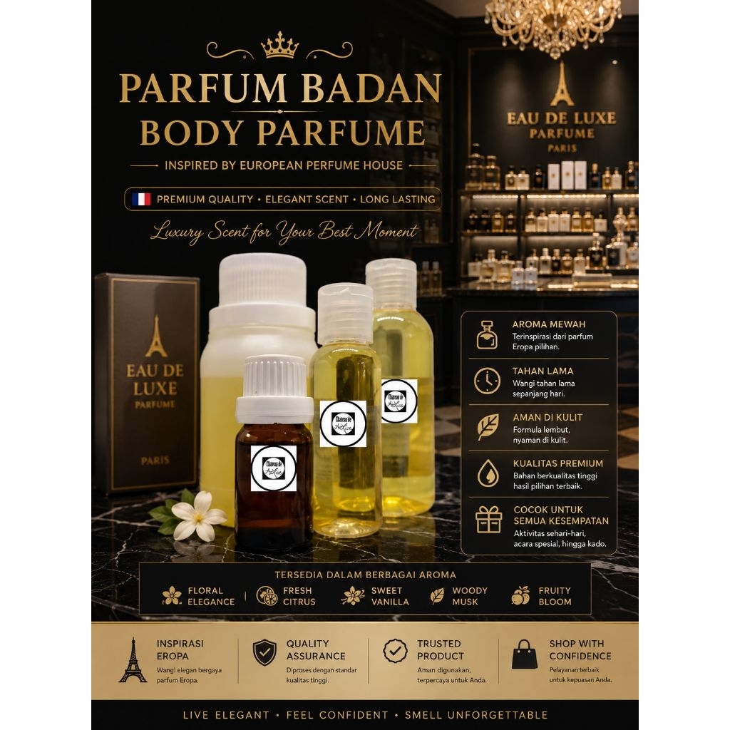 Parfum REFFILL 100 ML parfum inspired AWET & BERKUALITAS import harga GROSIR untuk PRIA DAN WANITA