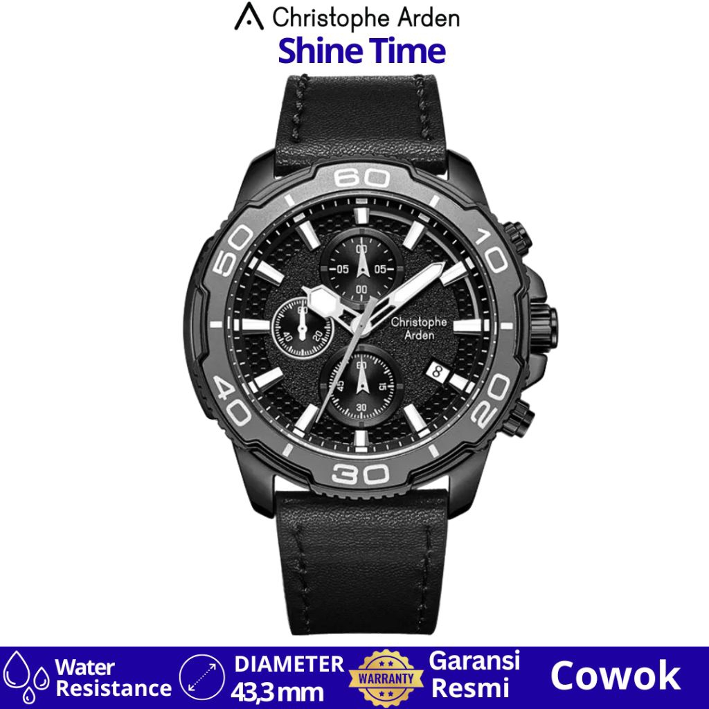 Jam Tangan Pria Christophe Arden Ca 3005 MCLIPBAGR