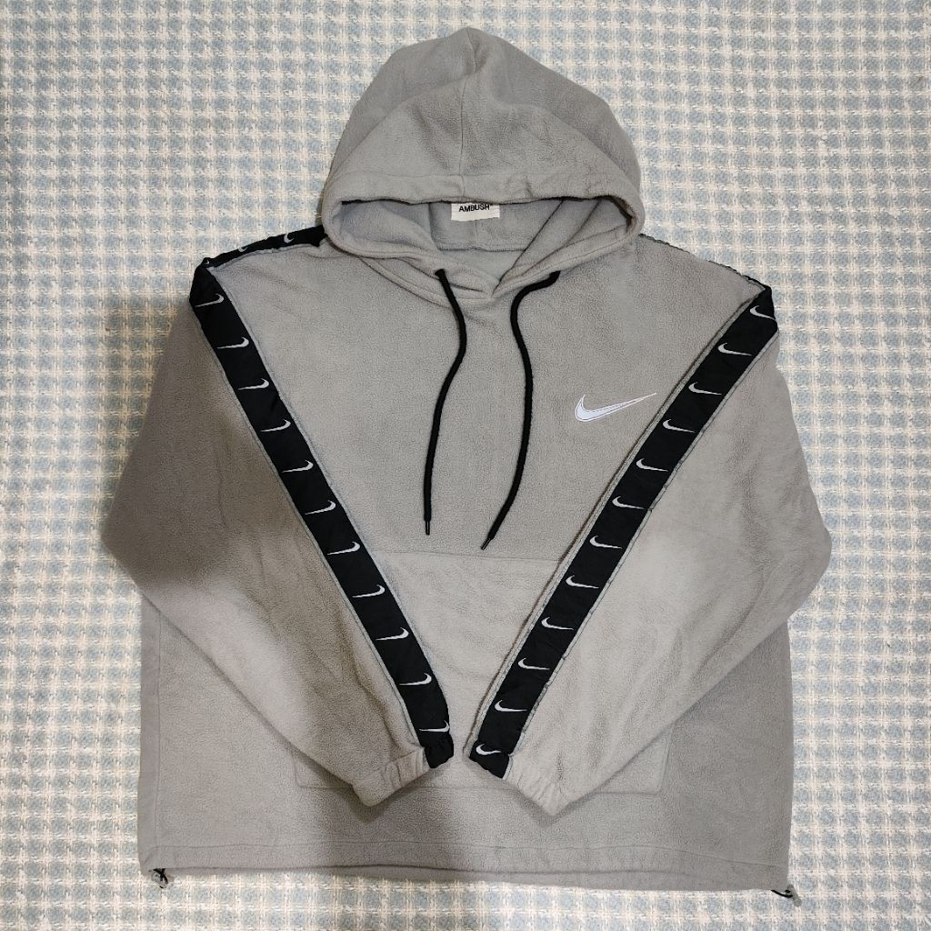 Hoodie pria big logo bordir nike ambush size XXL spell out