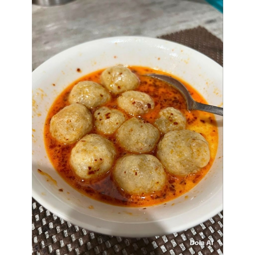 cimol kuah keju