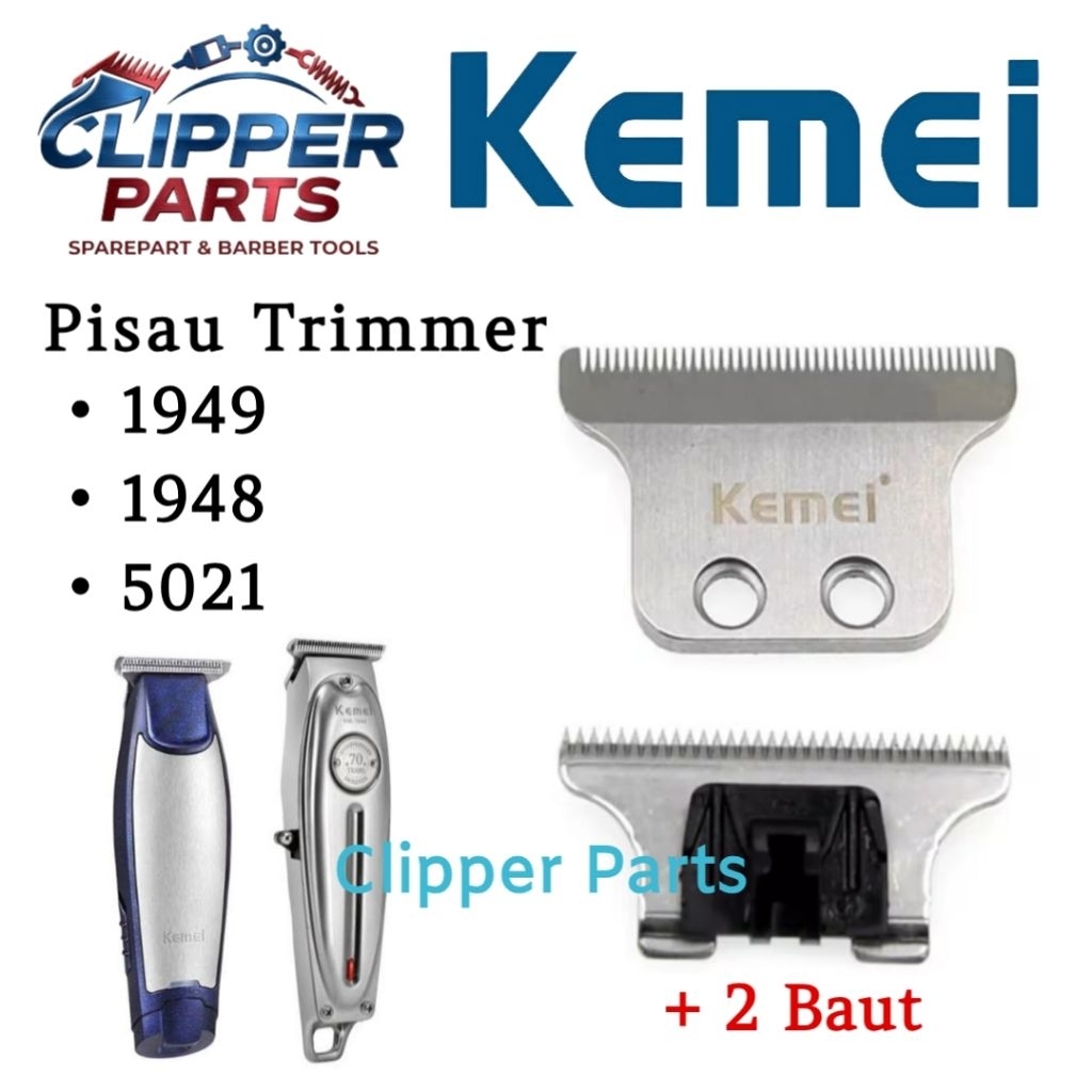 Kemei Pisau Trimmer 1949 5021 Mata Pisau Cukur Trimmer Kemei