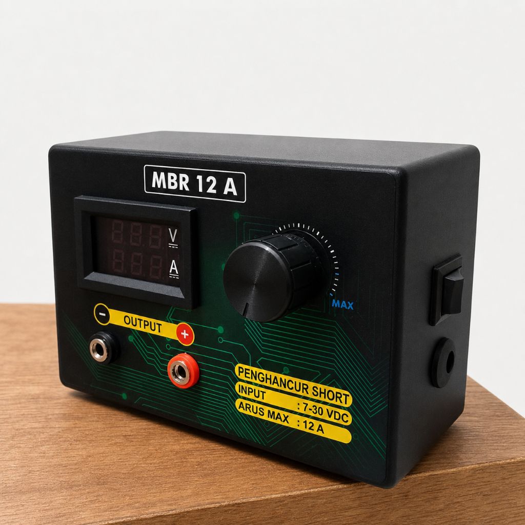 Penghancur Short Circuit MBR 12A Adjustable DC Power Supply Servis HP