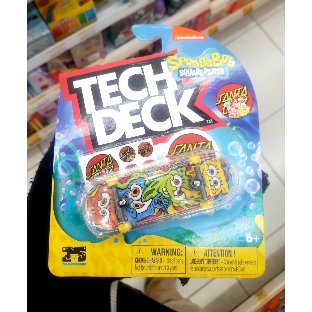 TECH DECK Fingerboard Spongebob X SANTA CRUZ