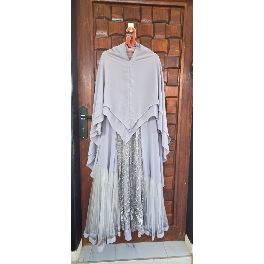 PL set gamis syari pesta