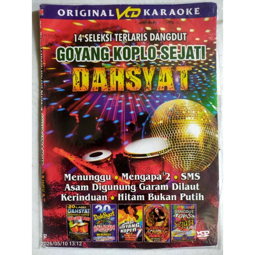 VCD original "14 seleksi terlaris dangdut" GOYANG KOPLO SEJATI DAHSYAT