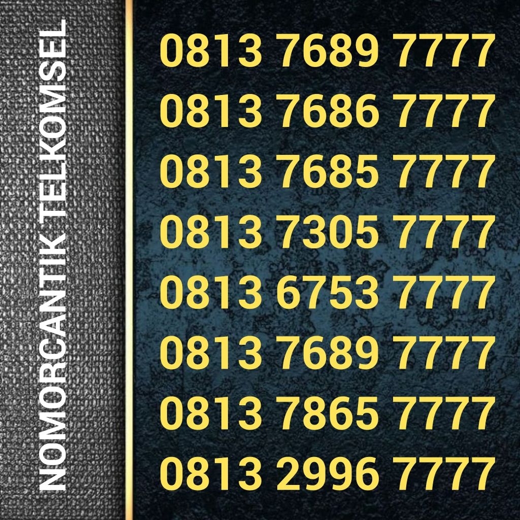 Kartu Perdana Nomor Cantik Simpati - 1234 5678 7777 7777