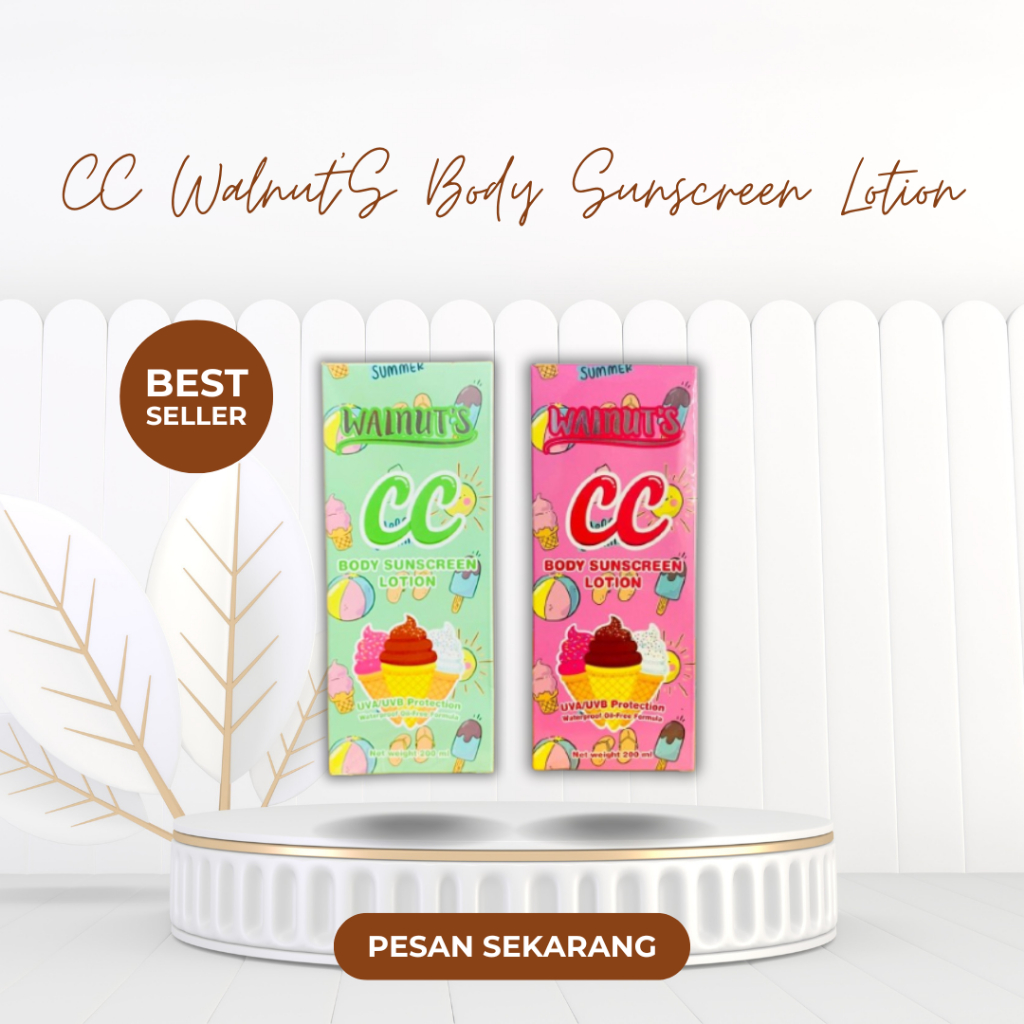 CC WALNUT'S BODY SUNSCREEN LOTION SPF 50+++ ORIGINAL THAILAND