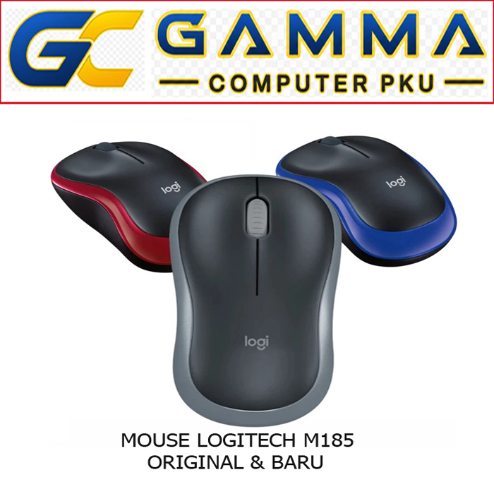MOUSE WIRELESS LOGITECH M185 M-185 FREE BATERAI / LOGITECH WIRELESS MOUSE