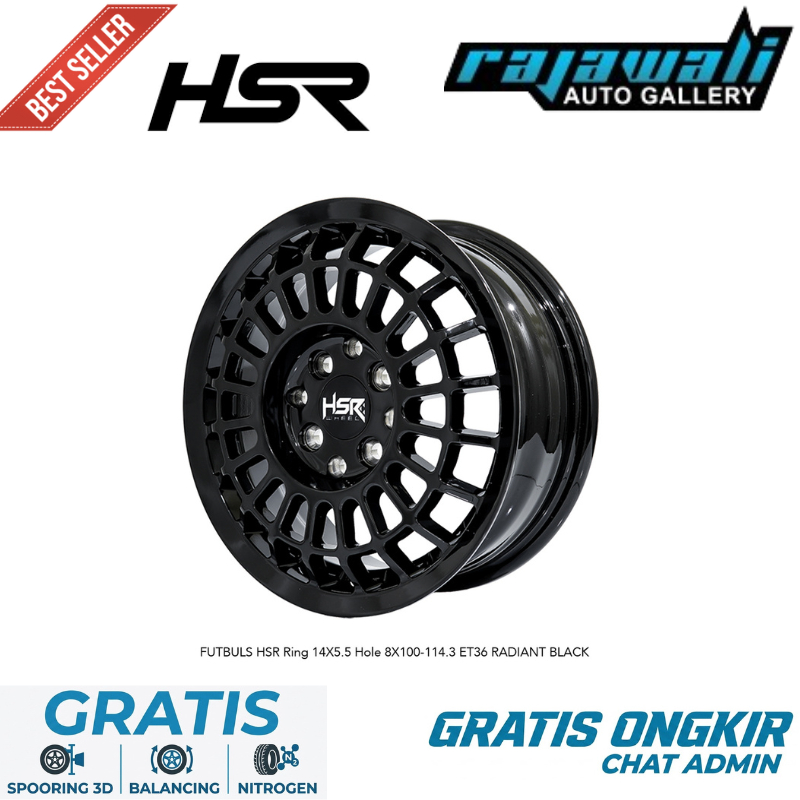 Pelek Ring 14 Velg Mobil R14 HSR FUTBULS Buat Mobil Evalia Avanza Xenia Kijang Carry Brio Agya Sigra