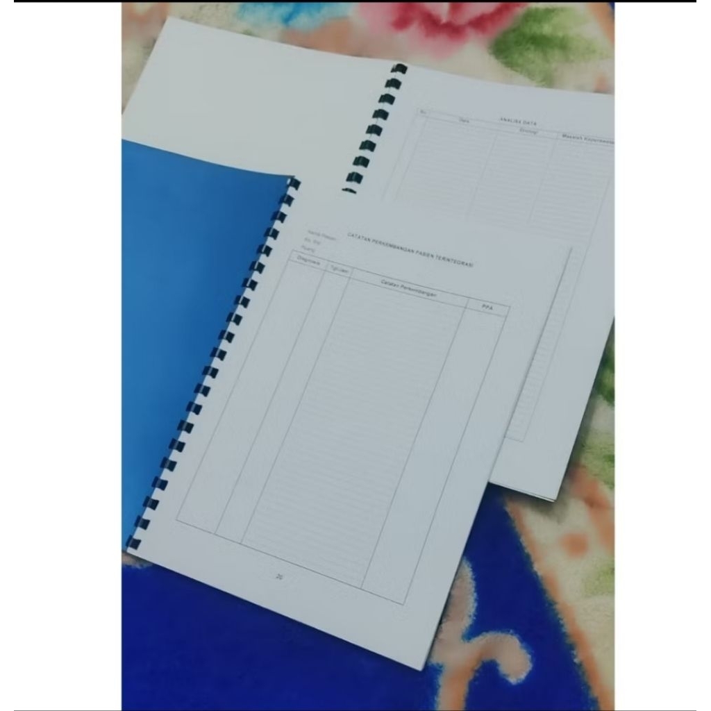 Jilid Buku Spiral Ring Kawat & Plastik A5 B5 A4 Cover Bufalo Plus Mika Bening Murah Dan Cepat